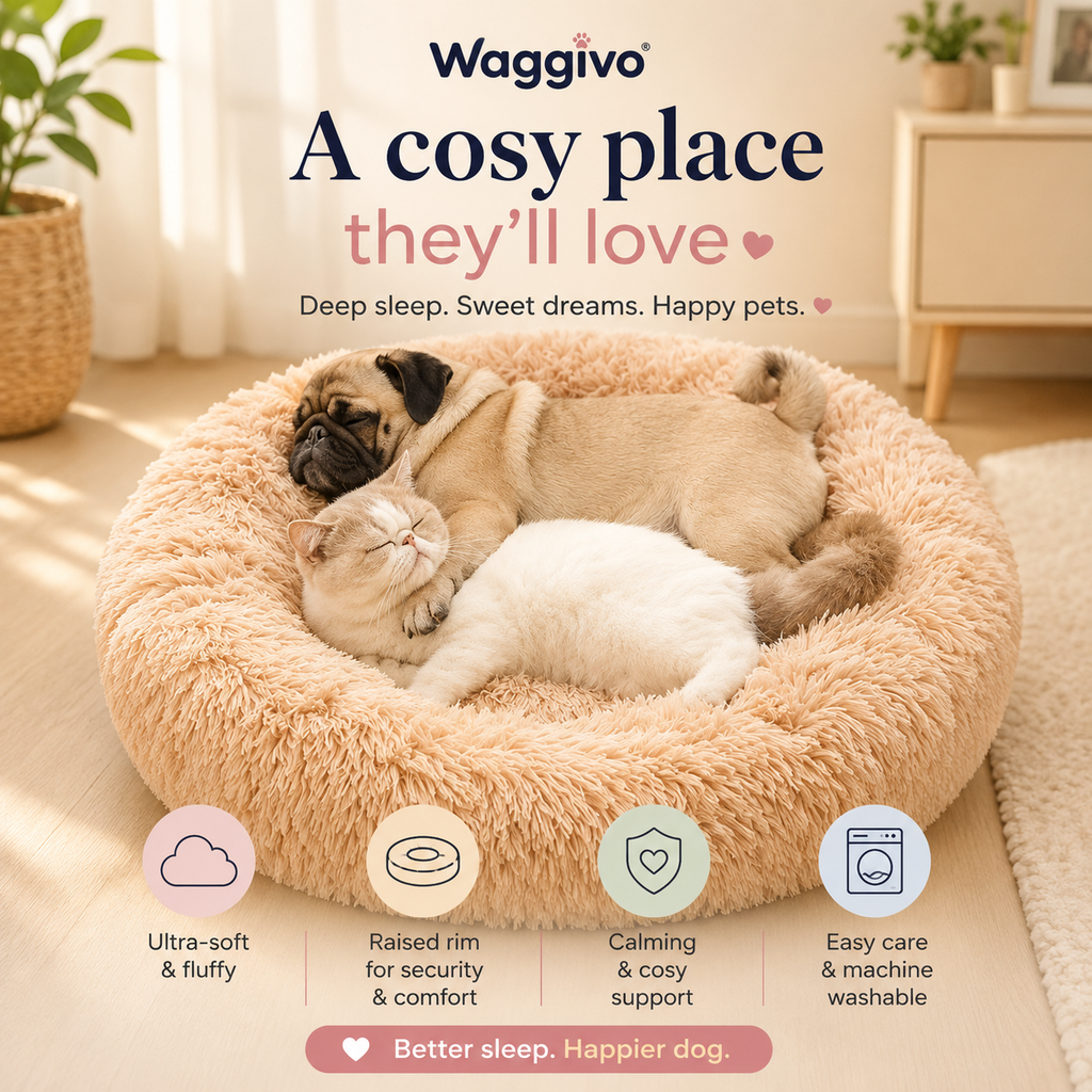 Waggivo DreamNest™ Calming Dog Bed